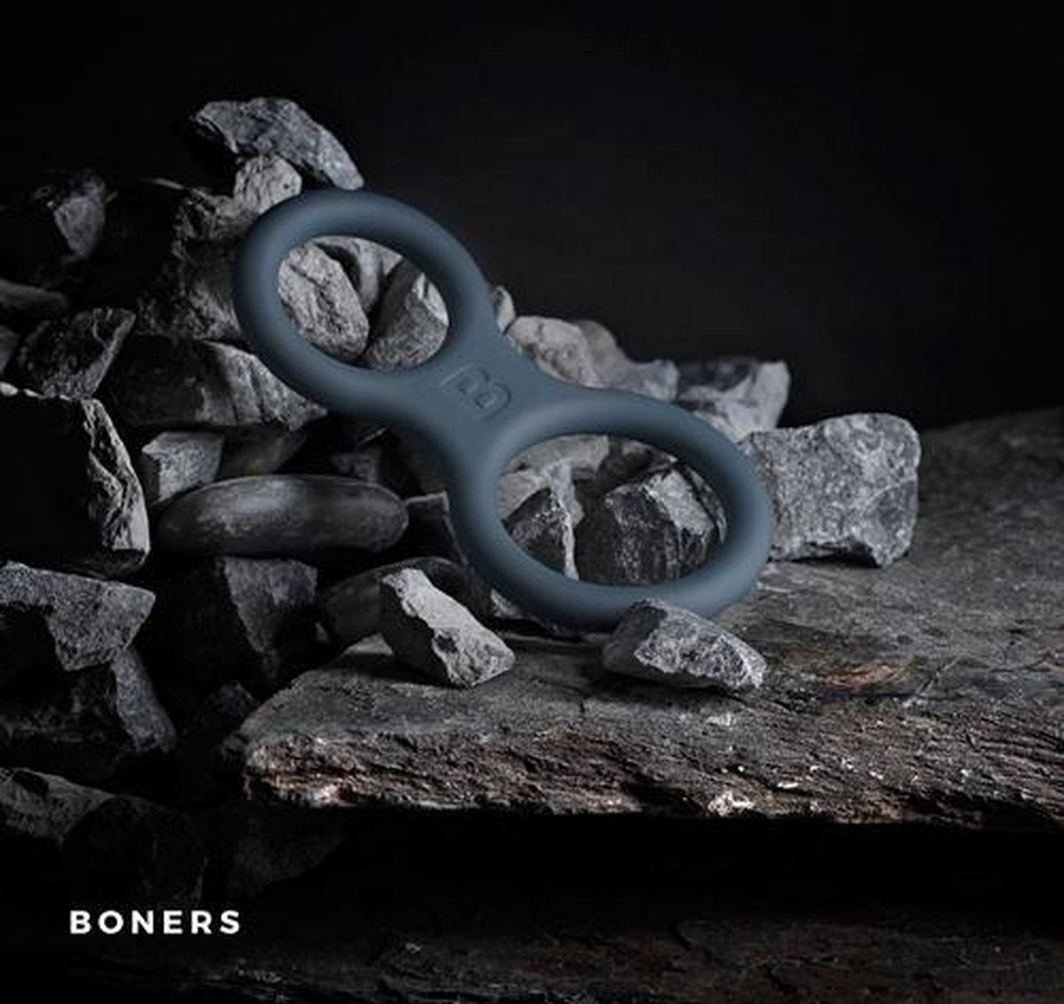 Siliconen Cockring En Ballstretcher - Grijs - Grijs - Sextoys - Cockringen - Toys voor heren - Penisring