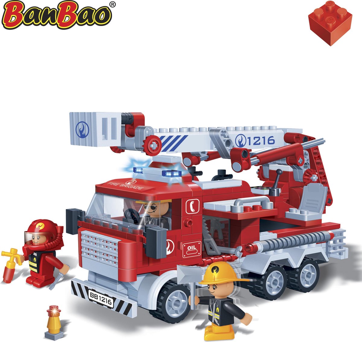 BanBao Brandweer Blusauto - 8313