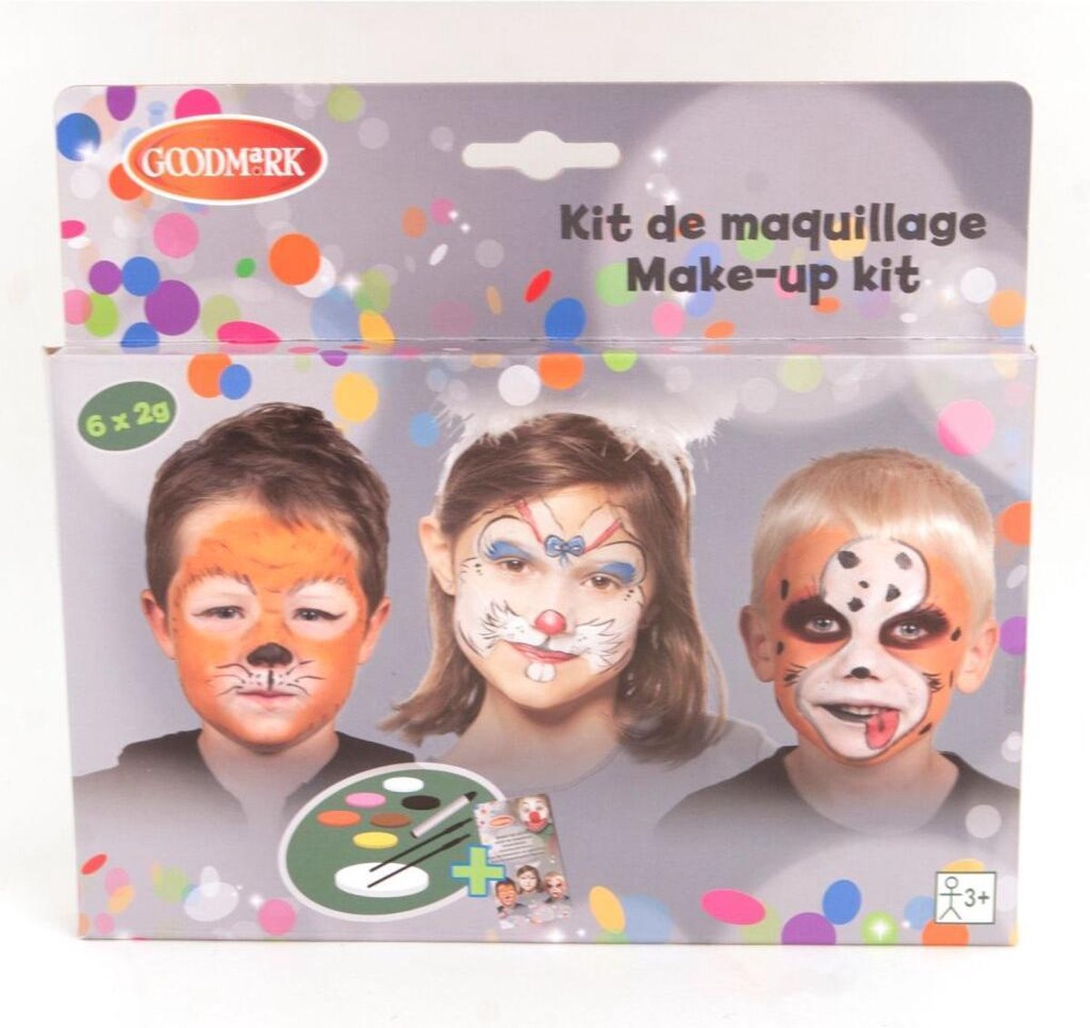 Goodmark Schminkset Dieren 6 Kleuren