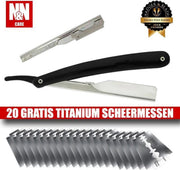 N&N Care Klassiek Open Barbiersmes - 20 Scheermessen
