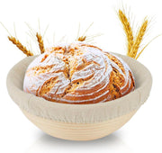 Rijsmandje - Inc. gratis deegkleed - Ø 23 cm - Rijsmand - Banneton - Rijsmandje Rond - Moederdag cadeautje - Moederdag Cadeau Voor Mama - Moederdag Geschenkset