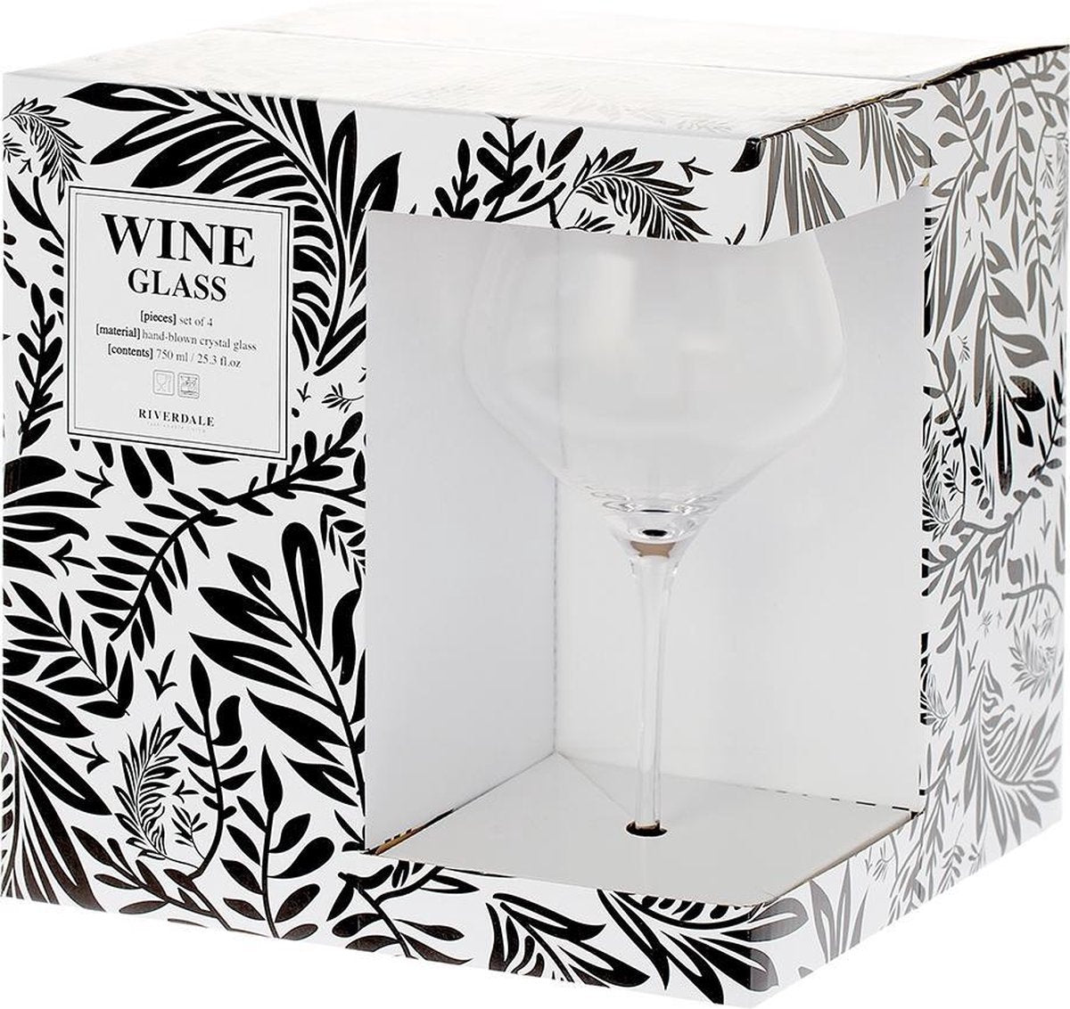 Riverdale Elegance - Wijnglas Elegance - 24cm - 4 stuks