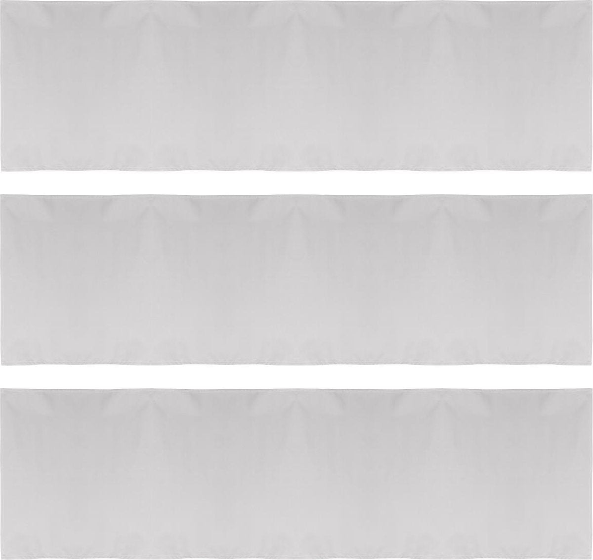 Tafelloper 50x140cm lichtgrijs - set 3 stuks