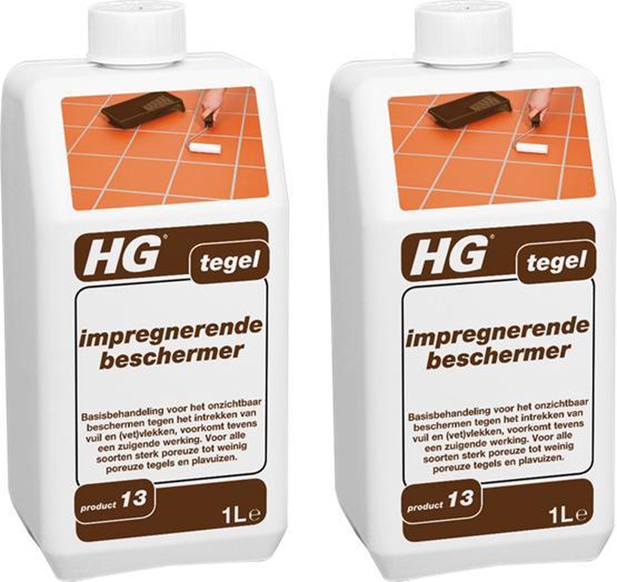 HG tegel impregnerende beschermer Voorkomt intrekken van vuil en vet - 2 Stuks !