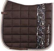 Eskadron Zadeldek  Platinum Big Square Cotton - Brown - dressuur Paard