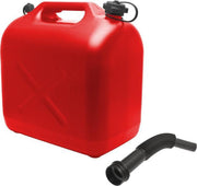 MNC - Jerrycan 20L met tuit - Rood - 20 Liter -  340 x 185 x 460 mm