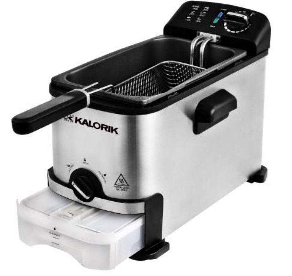 KALORIK TKG FT 1012 F KTO friteuse Enkel 3 l Vrijstaand 2000 W Frituurpan Zwart