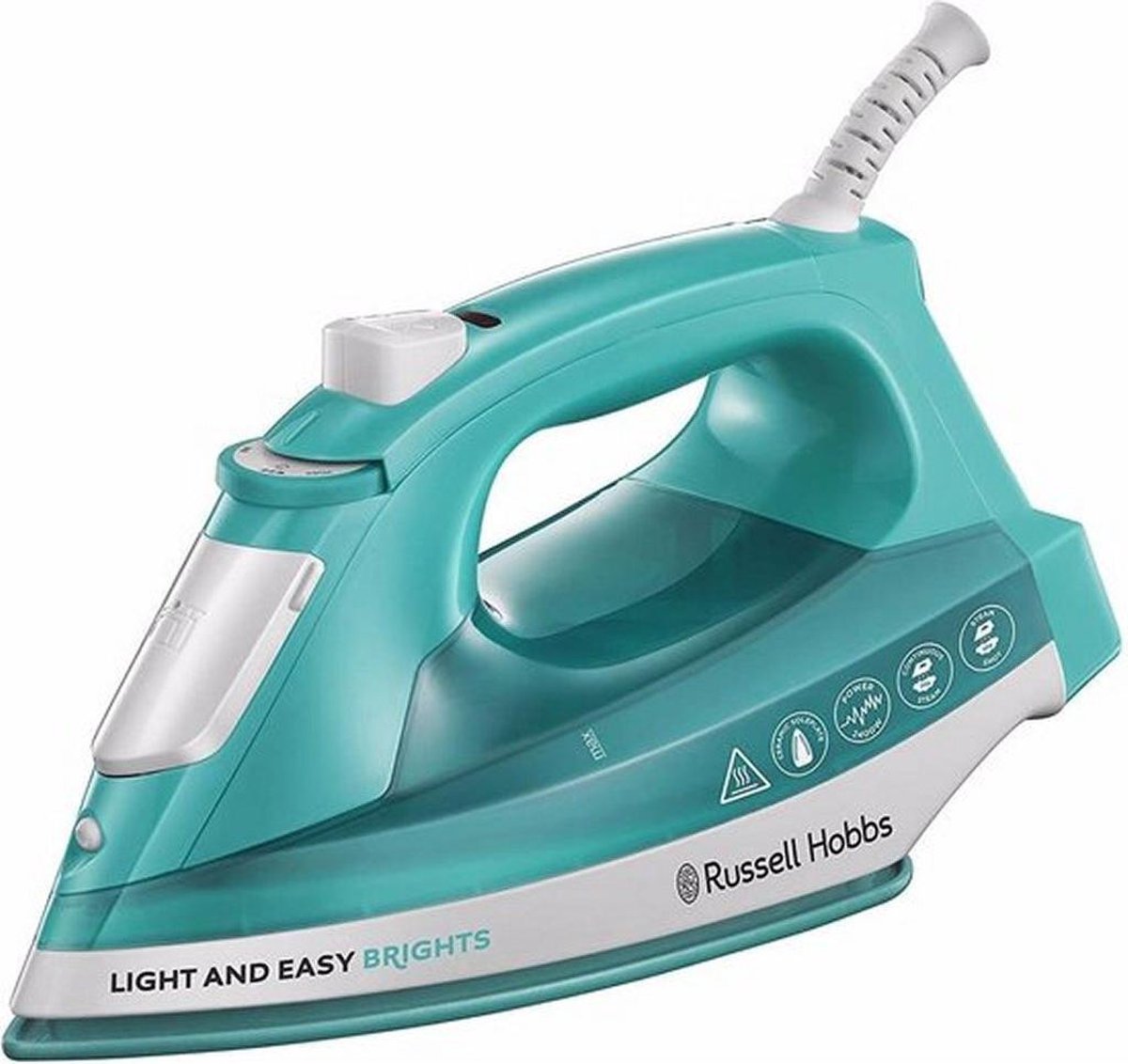 Russell Hobbs 24840-56 Light & Easy Brights Aqua Stoomstrijkijzer Aqua/Wit