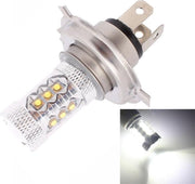 H4 80W 800LM 6500K Wit Licht 16-3535-LEDs Auto Foglight