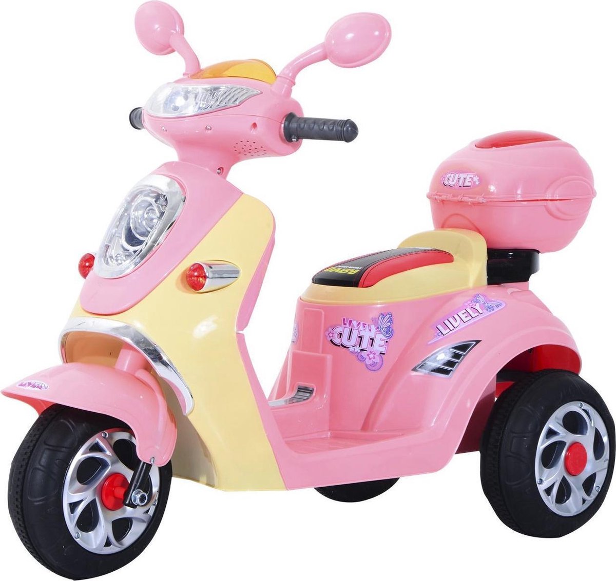 HOMCOM Elektrische kinderscooter - Roze