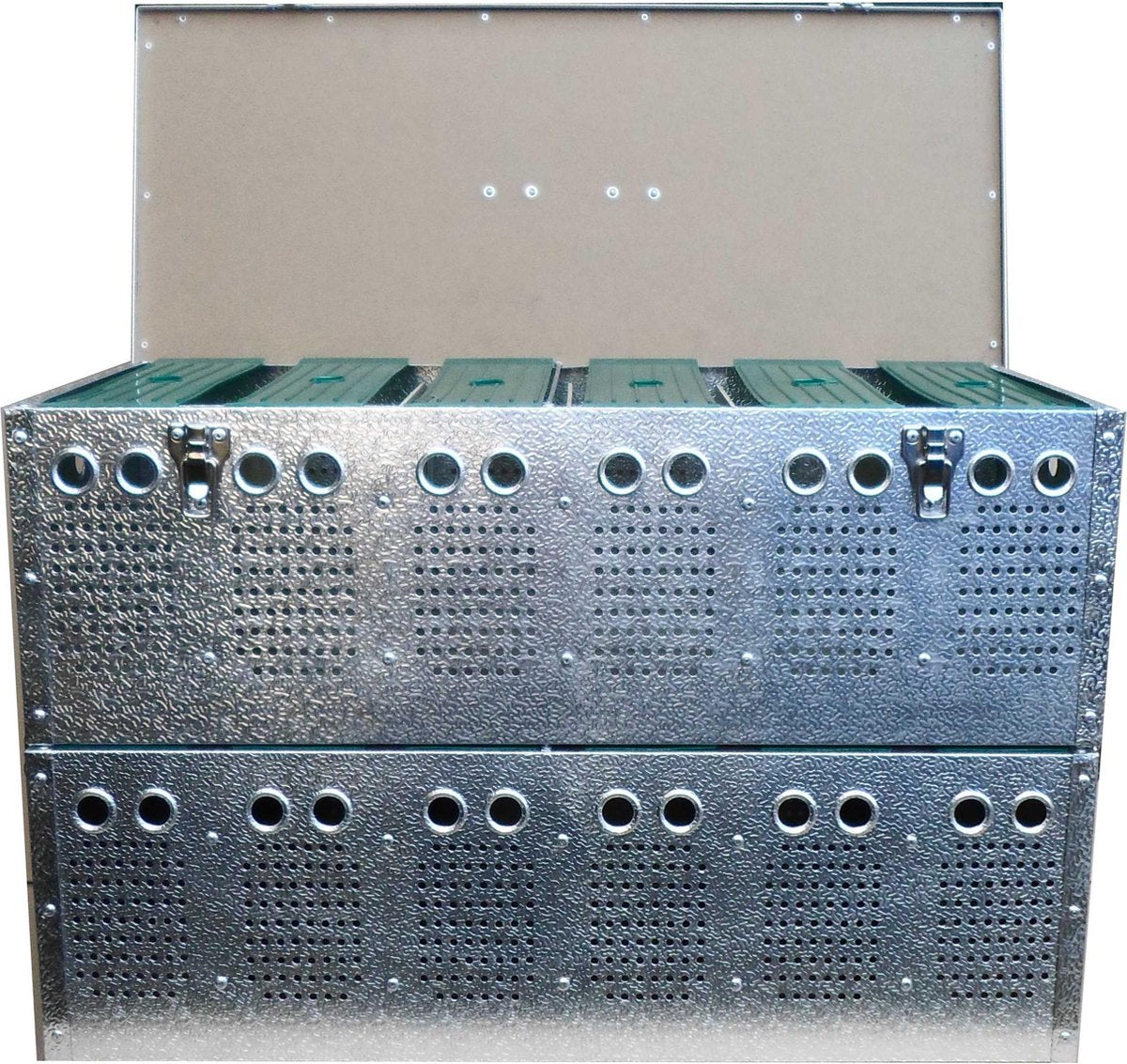 Aluminium transport manden 12 dieren