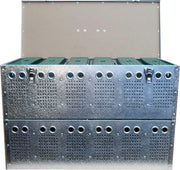 Aluminium transport manden 12 dieren