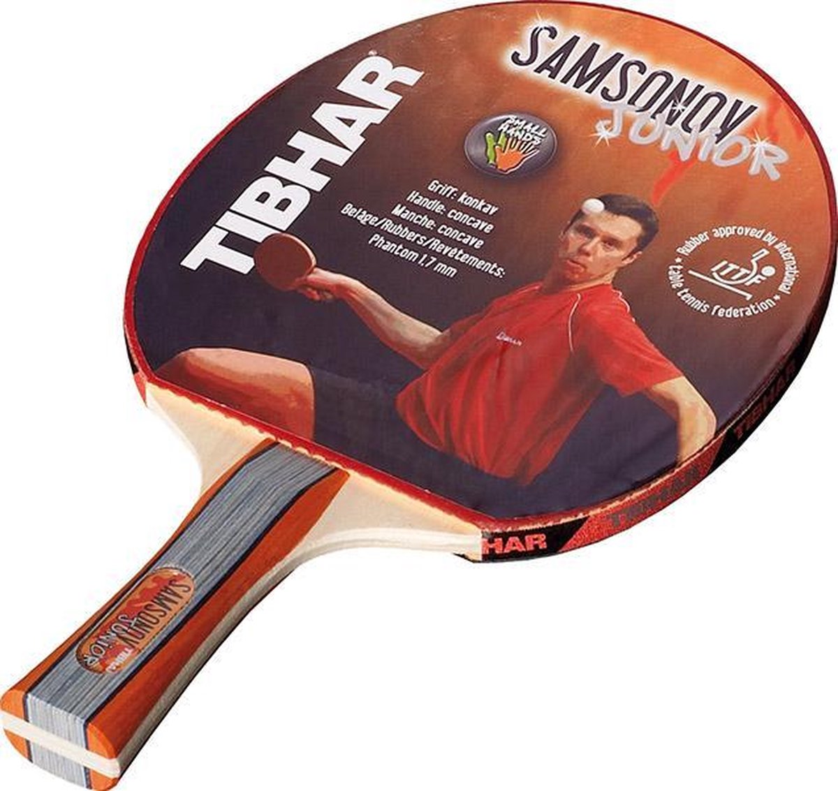 Tibhar Tafeltennis Bat Samsonov Junior - Handle aangepas voor kleine handen