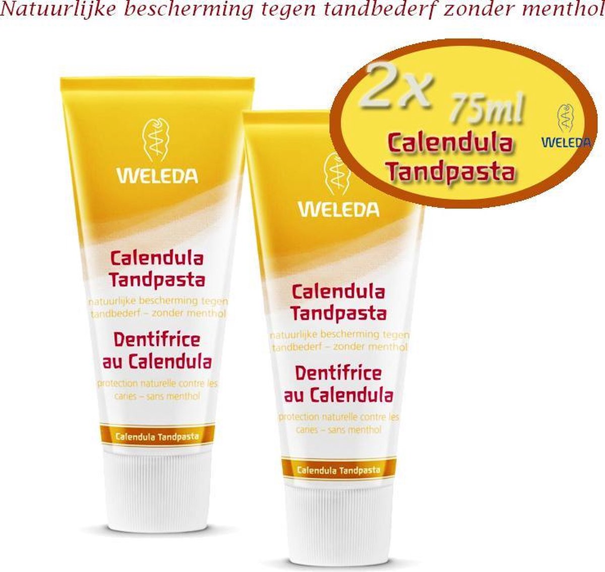 2x Weleda Tandpasta Calendula 75 ml