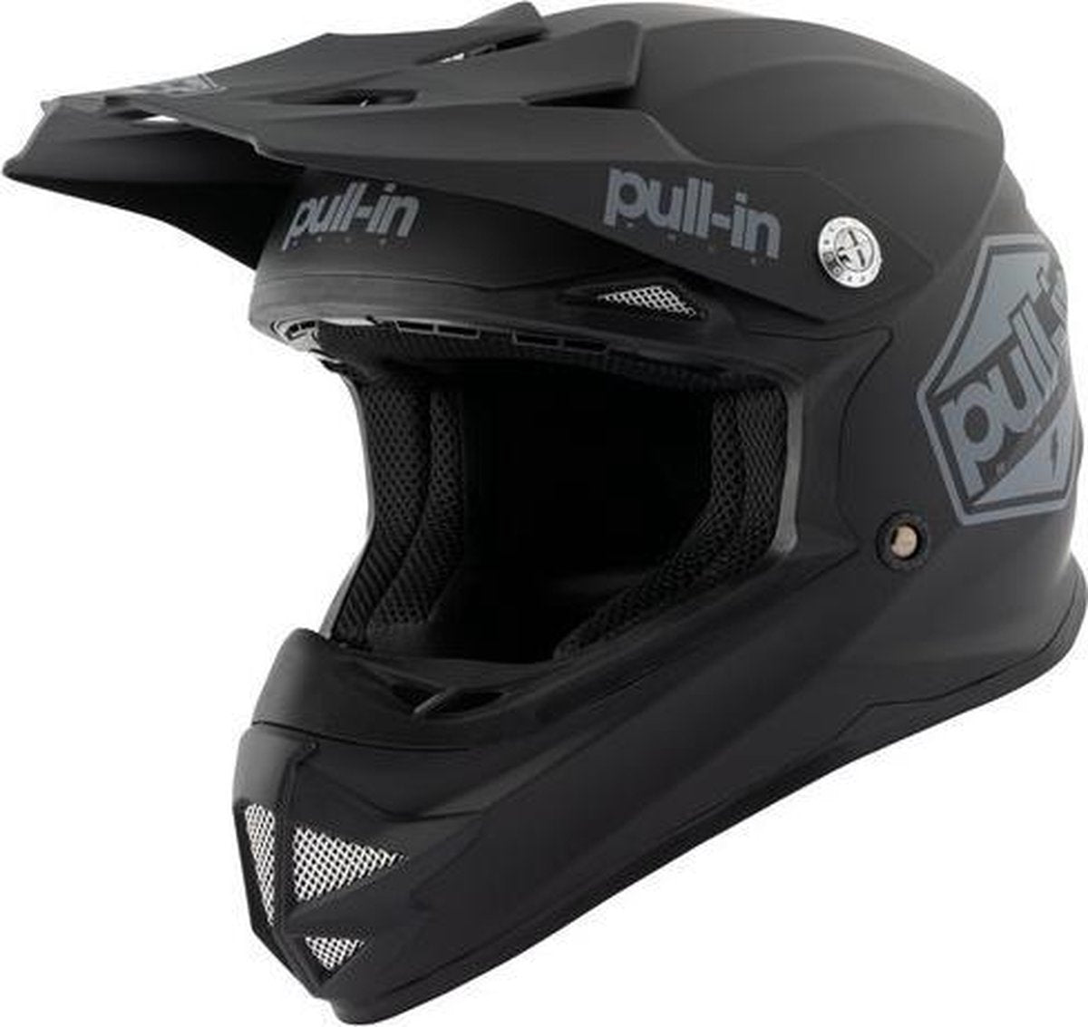 KIDS - Pull-In Crosshelm Solid Helmet Kid Matt Black 2021 - 52cm - L (Kinder)