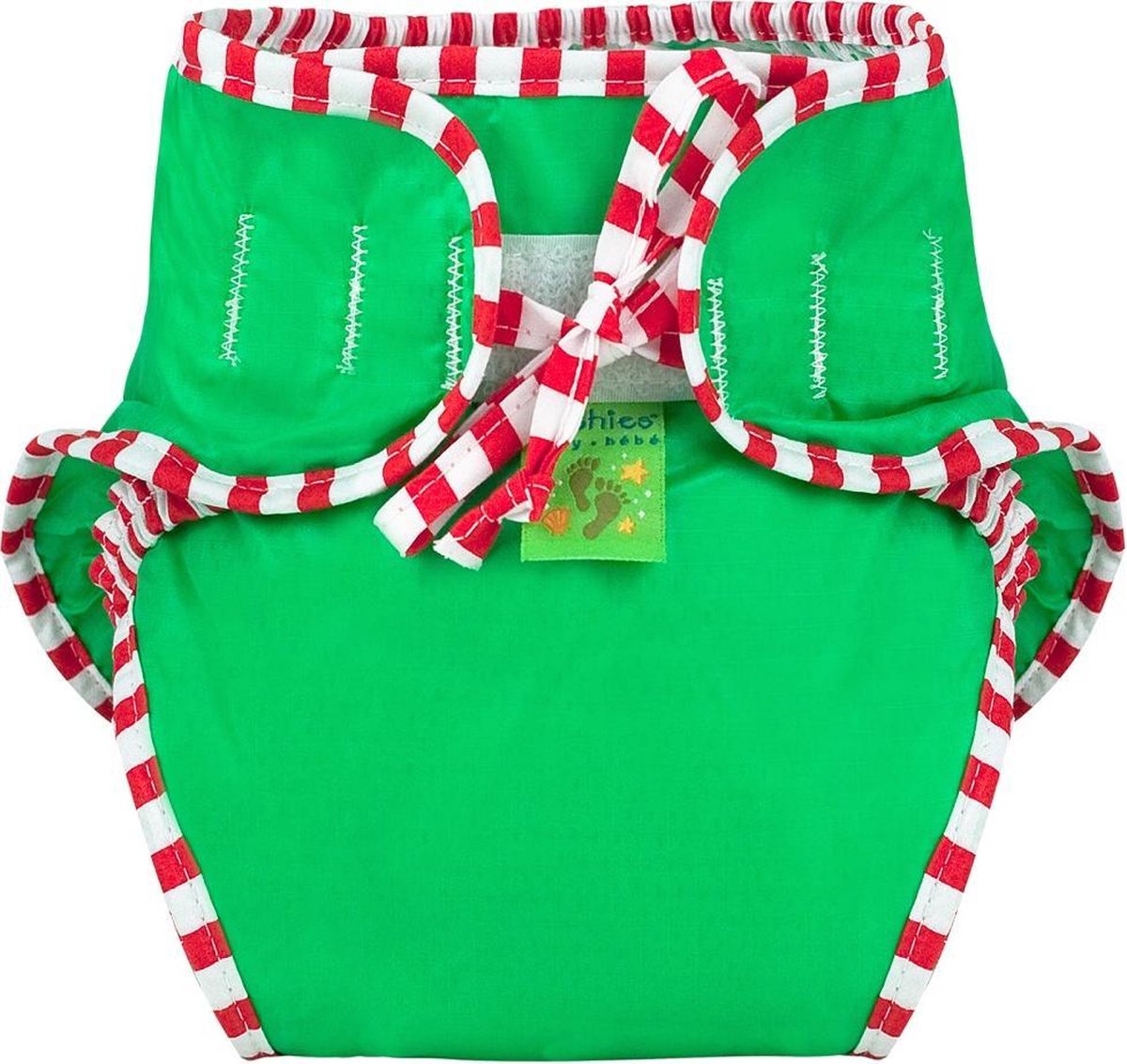 Kushies - luier -  wasbare zwemluier - zwembroekje - maat 3+ - 6/11 kg - Groen
