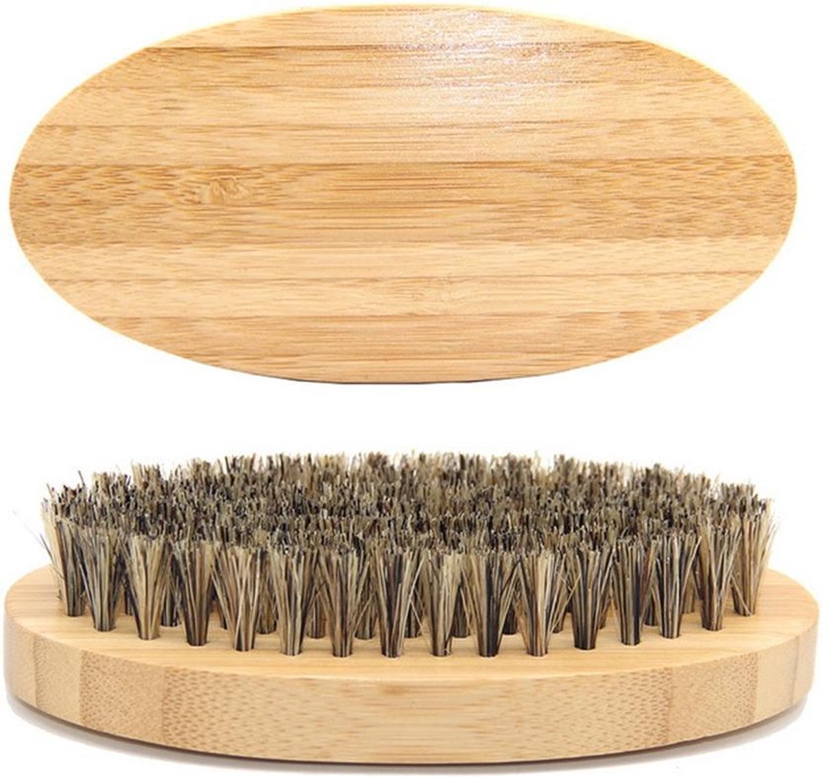 Baardborstel Bamboe - Baardborstel hout - baardstijler - baardkam - harenkam - houten borstel - baardolie - baardgroei - baardverzorging - kapper - barbier - haren borstel