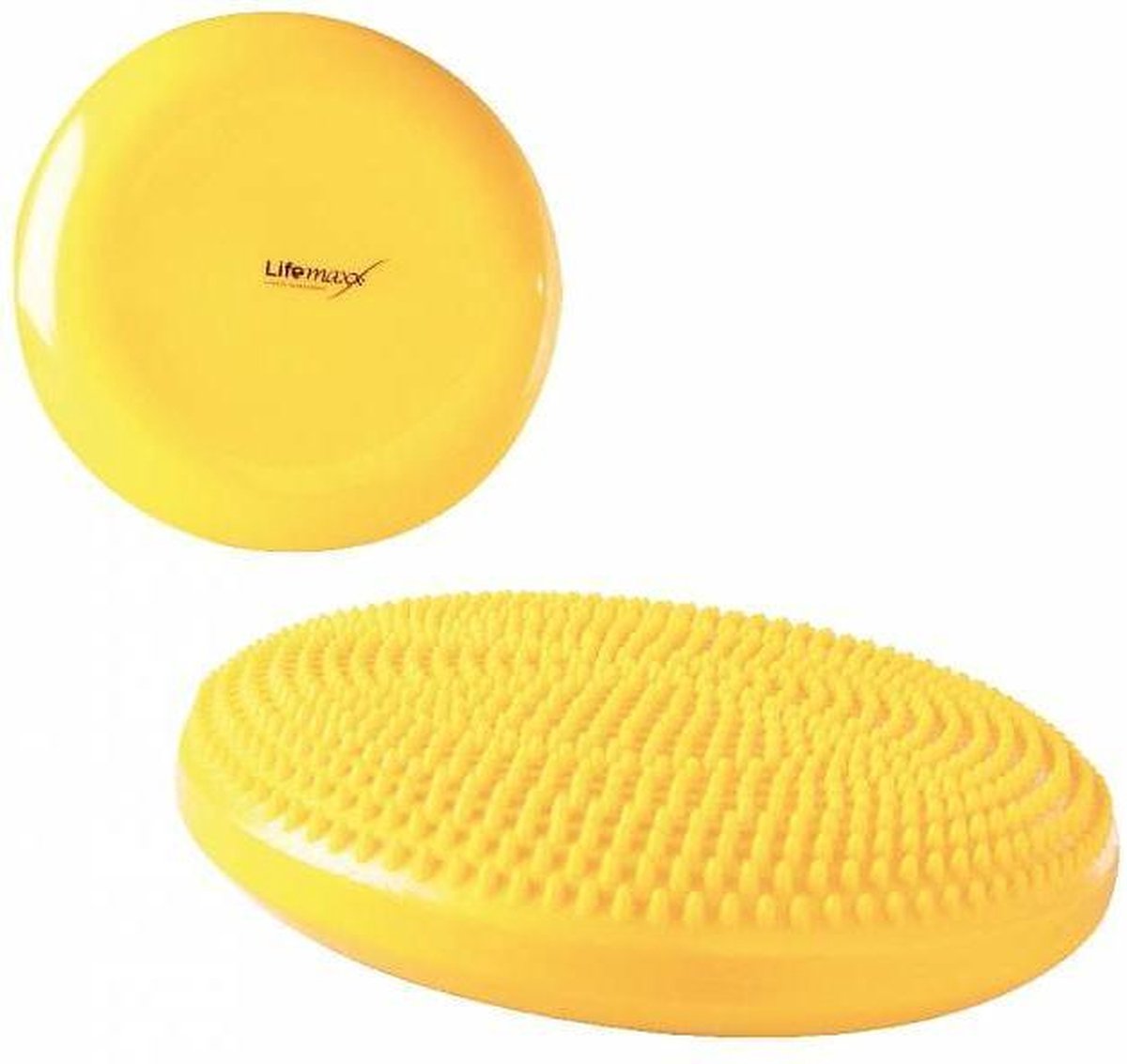 Lifemaxx Air stability disc - Balanskussen - Air stepper - geel