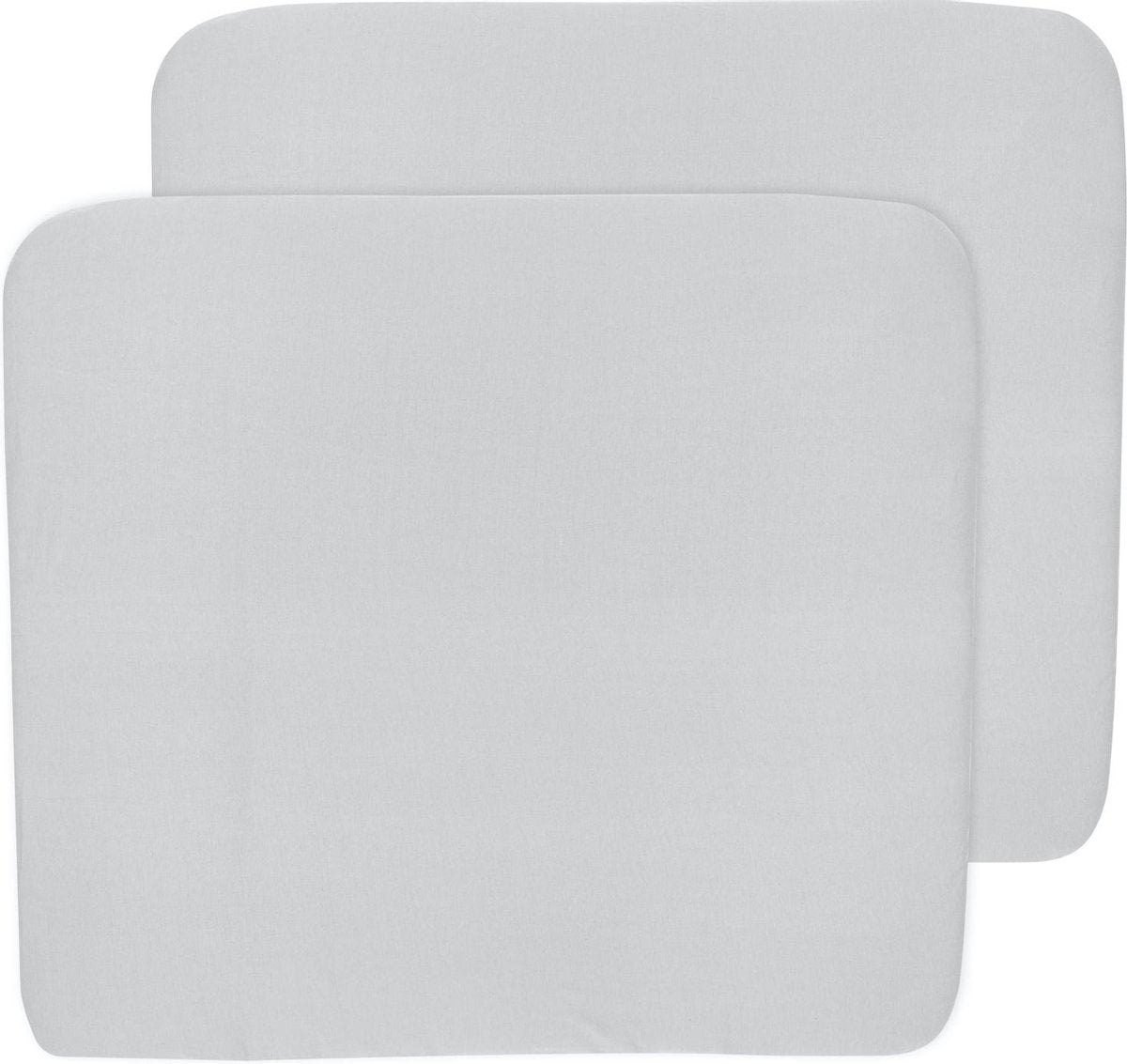 Meyco aankleedkussenhoes 3K 2-pack Basic jersey - lichtgrijs - 85x75 cm