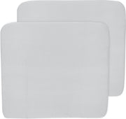 Meyco aankleedkussenhoes 3K 2-pack Basic jersey - lichtgrijs - 85x75 cm