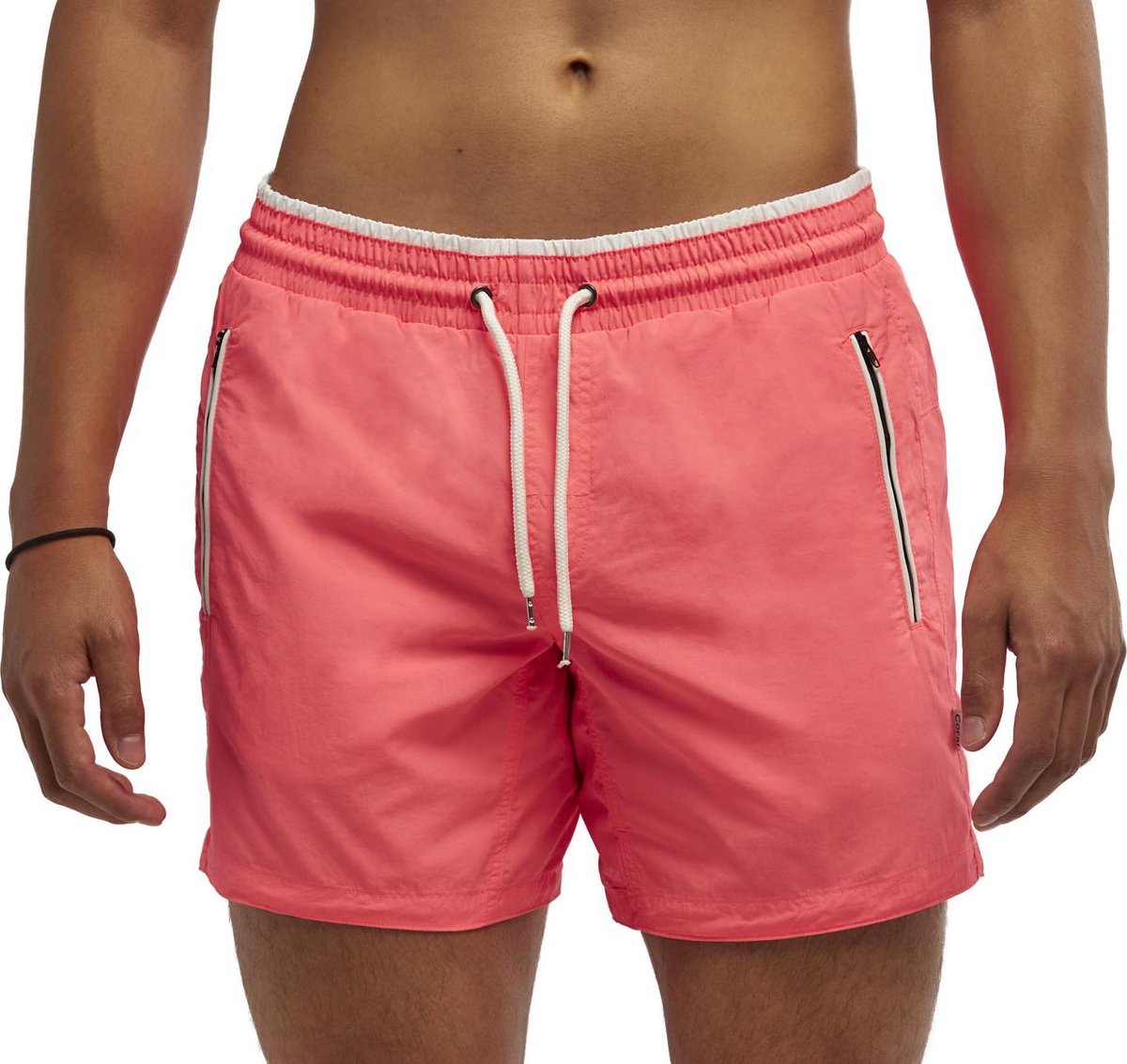 Coral Beachwear The Como - zwembroek - ritszakken - mannen - zalmroze - 100% Taslan – sneldrogend