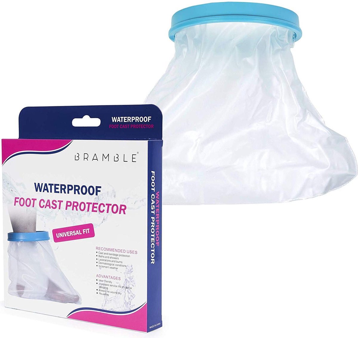 Waterdichte gipshoes (Voet) - Transparant