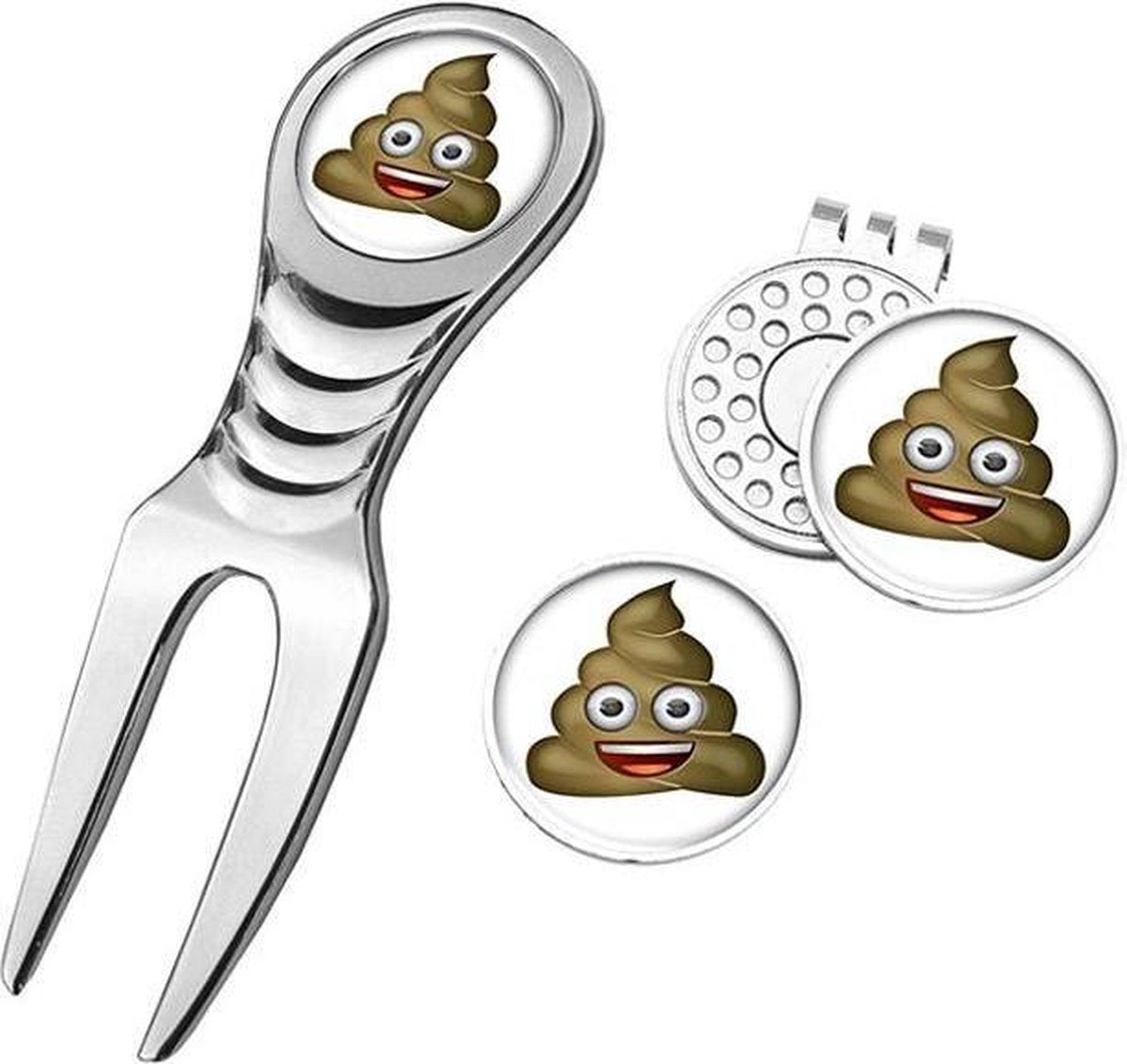 Emoji Divot Tool en marker - Poop