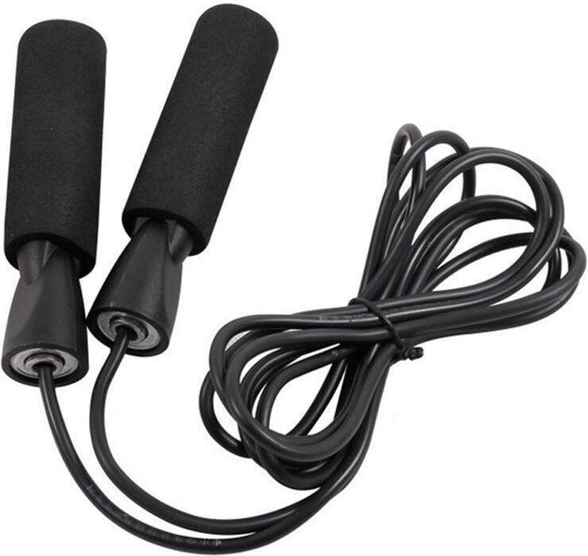 Doodadeals® | Pro Speedrope | Speedrope Crossfit | Professioneel Springtouw | Sport Springtouw Volwassenen | Jump Rope Crossfit | Foam Handvatten | Verstelbaar | 260 cm