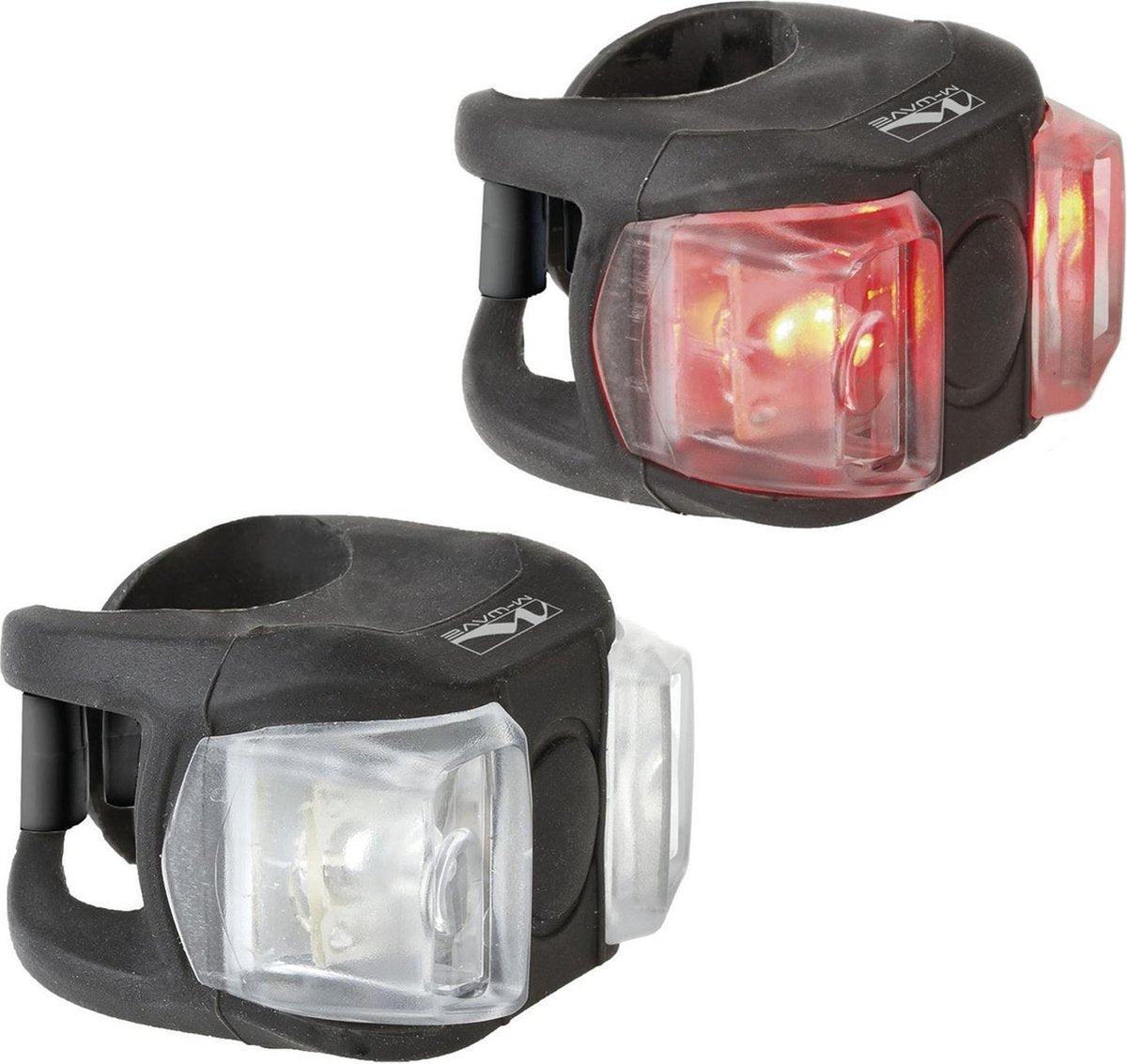 M-Wave Cobra Set - Verlichtingsset - LED - Batterij - Zwart