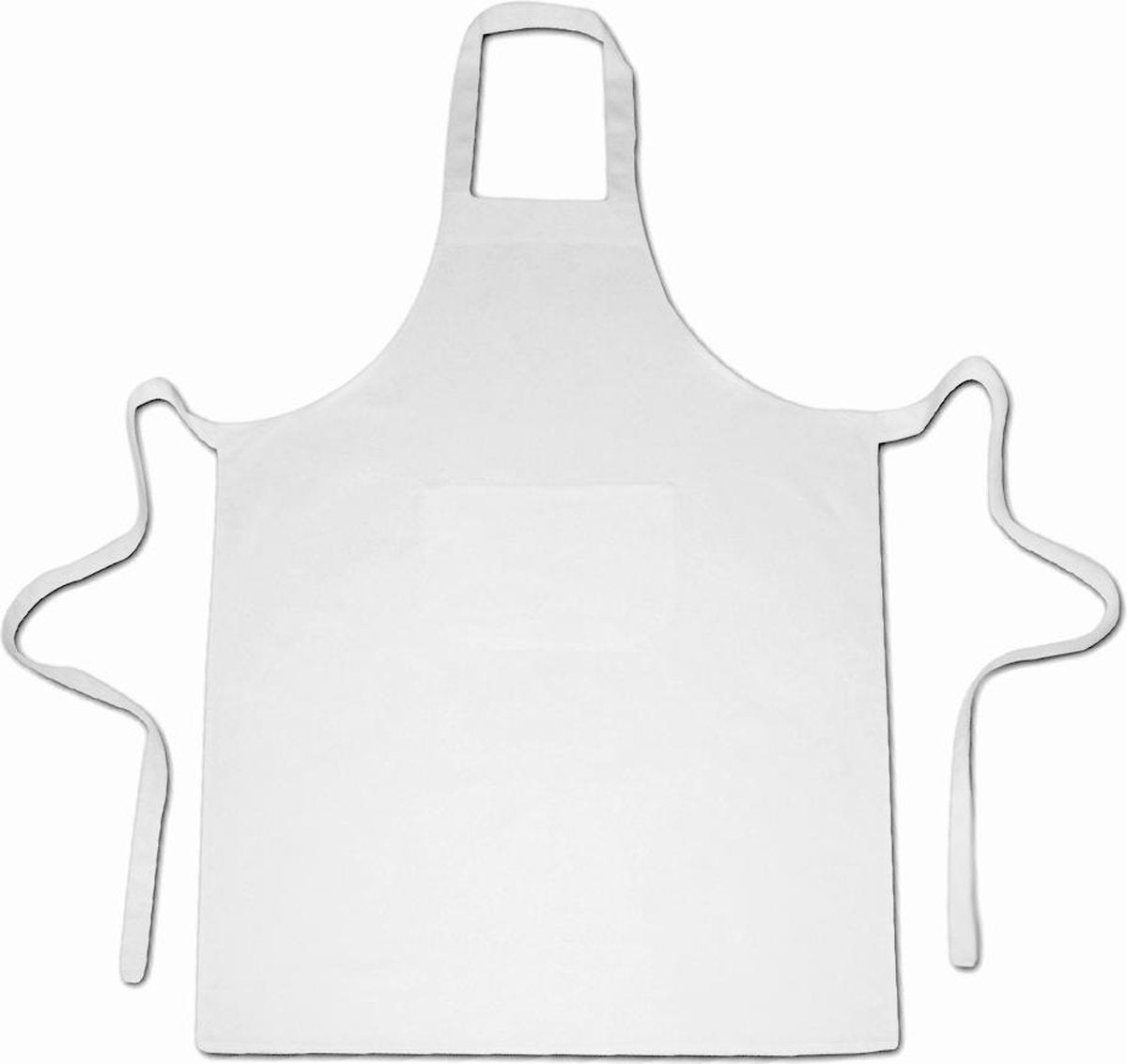 Homéé® Horeca suite Keukenschorten BBQ BIB Apron - wit - 70x100 cm -  2 stuks