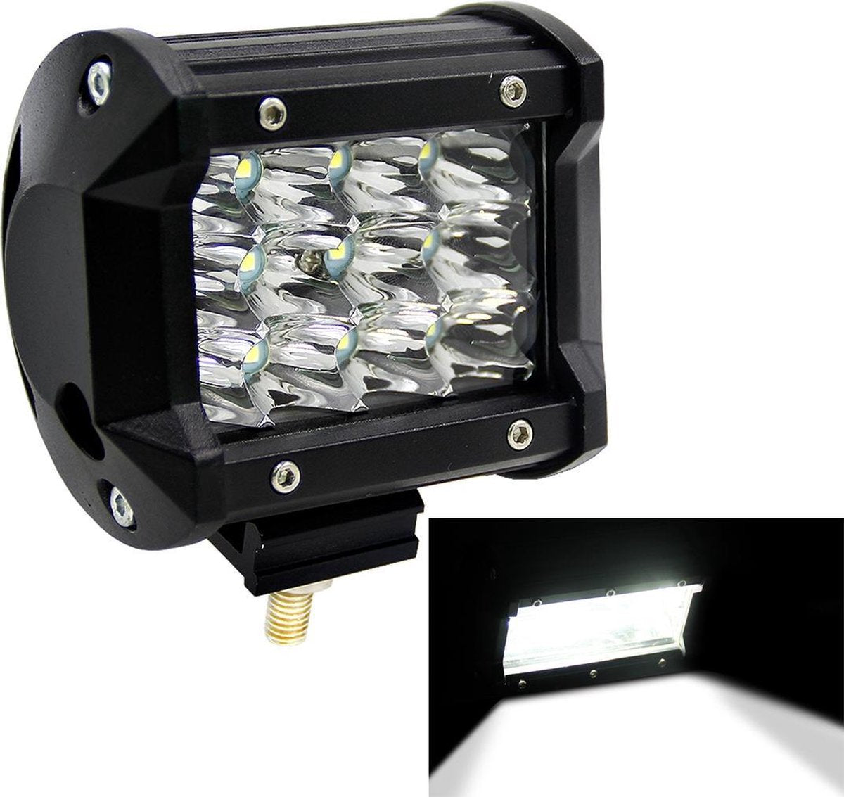 4 inch Drie rijen Led-lichtbalk Gemodificeerde Off-road Lights Dakluikbalk IP67 Waterdicht 36W Condensor 6000K 5500LM LED Spotlight Licht Zoeklicht Auto LED Werklampen