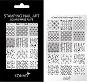 KONAD Square stempel sjabloon 20 met 15 ' FEEST ' (kerstdagen & jaarwisseling & party) nagel figuurtjes.