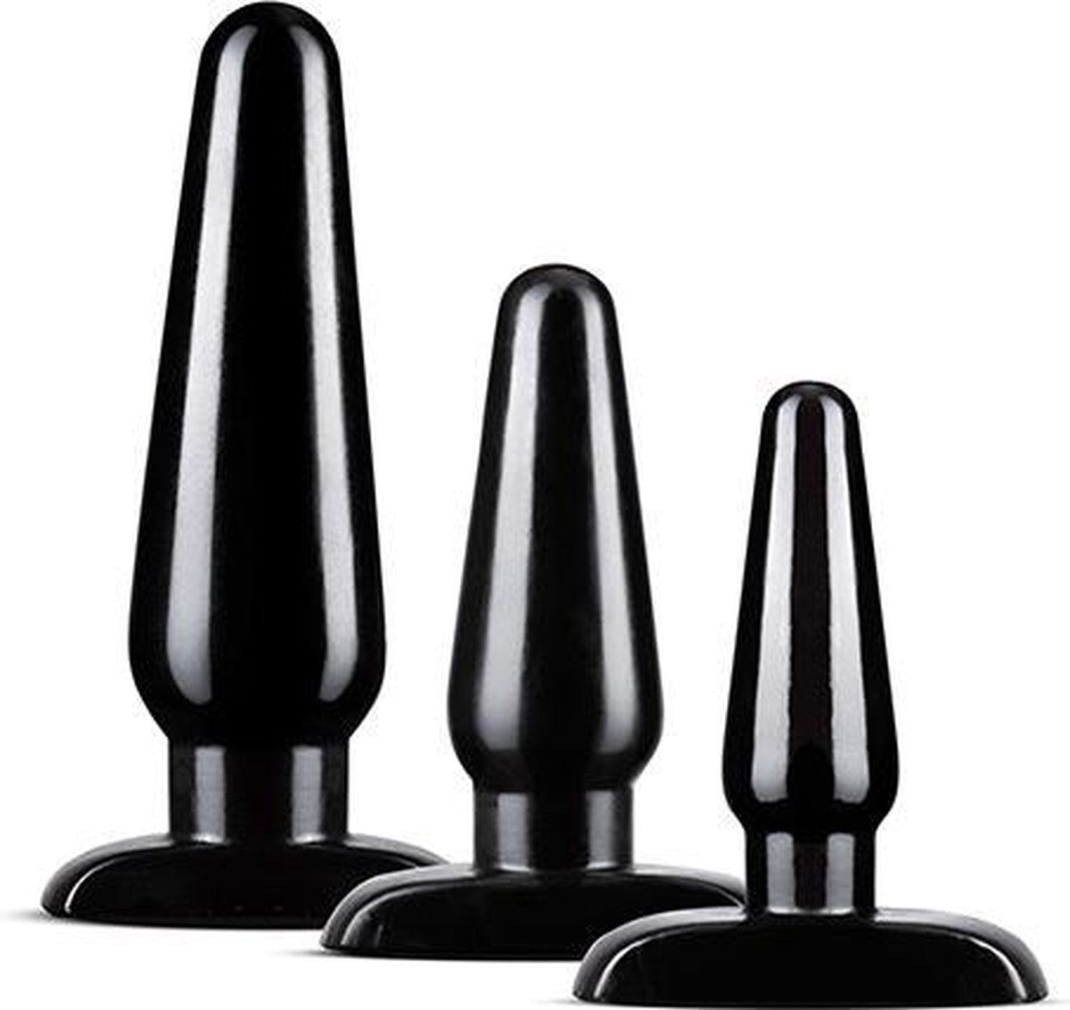 ANAL ADVENTURES BASIC PLUG KIT Zwart