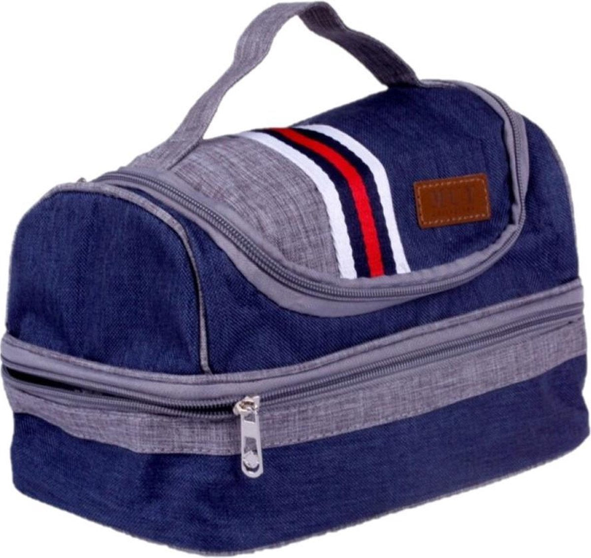 Kleine koeltas voor lunch blauw 24 x 15 x 15 cm 5.4 liter - Koeltassen