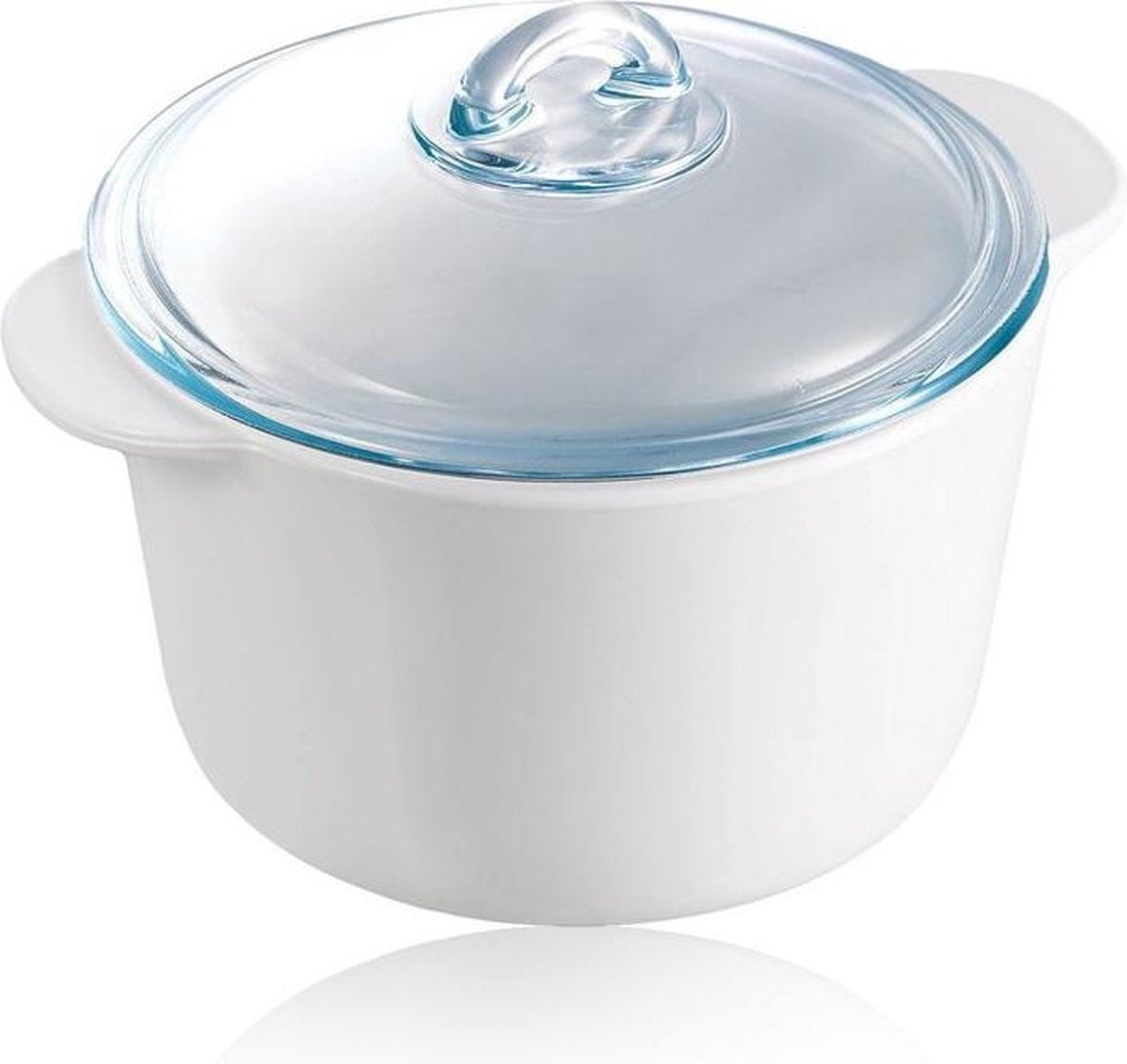 Pyrex Flame Kookpan - Glaskeramiek - Wit - 18 x 18 x 9.6 cm - 1