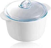 Pyrex Flame Kookpan - Glaskeramiek - Wit - 18 x 18 x 9.6 cm - 1