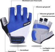 Fietshandschoen Heren - Fietshandschoen Dames - Fietshandschoen Unisex - met grip blauw M 