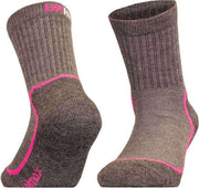 Uphillsport Sokken Kevo Junior Coolmax Grijs/roze Maat 34-36