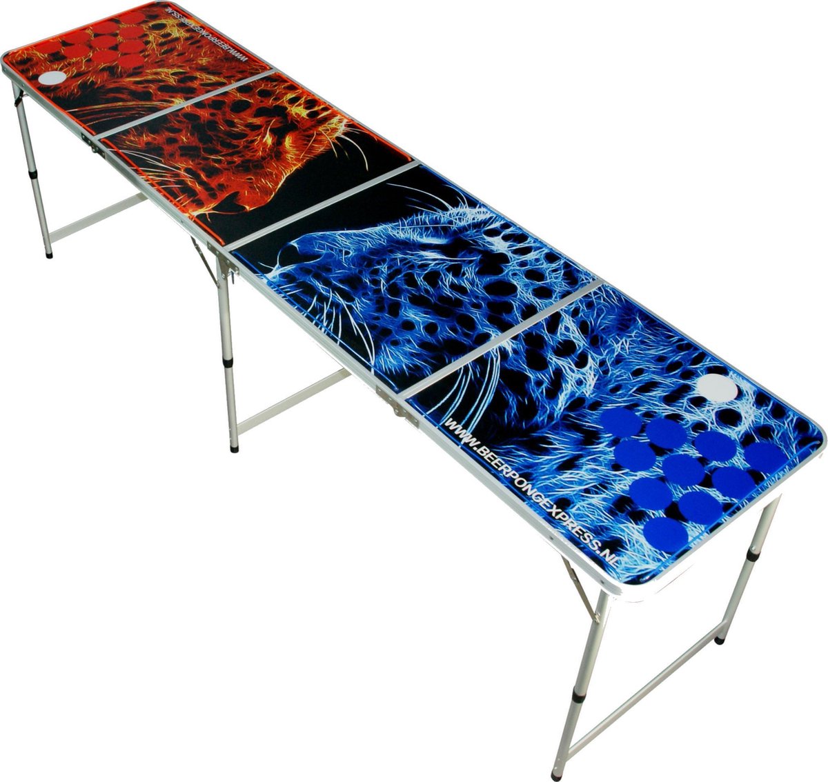 Beerpongexpress – Beer Pong Tafel - Bierpong -  Panthers - LED verlichting - Inklapbaar
