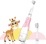 Dada Tech© - Elektrische Tandenborstel met LED-timer voor Baby's en Peuters - 0 tot 3 jaar - Roze