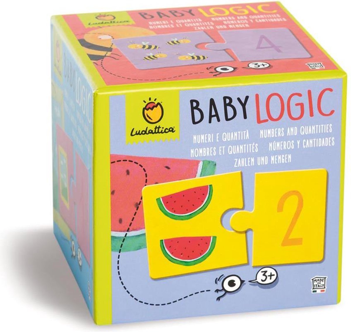 Ludattica Puzzels: CIJFERS - Baby Logic 12x12x12cm