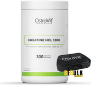 Creatine HCL 1200 300 Capsules OstroVit + GRATIS Pill Box