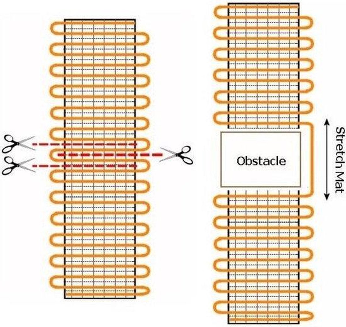 Dunne mat voor vloerverwarming 3mm mat