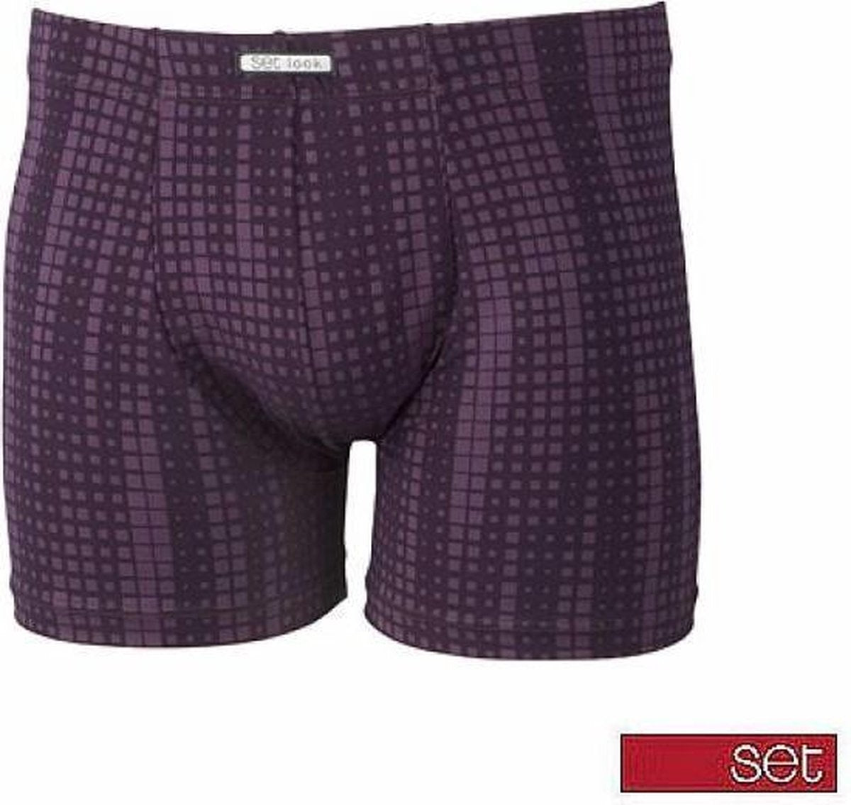 Set heren boxershort Blocks 18990  - M  - Bordeaux