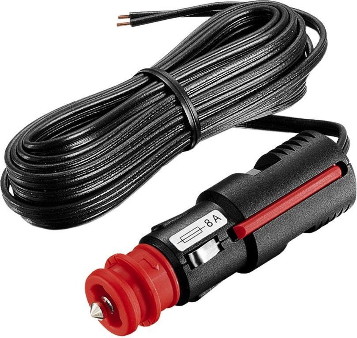 ProCar 12-24V sigarettenaansteker plug met kabel - 4 meter