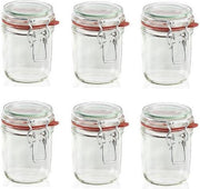 Leifheit 3192 Weckpot met beugel 370ml Glas (set van 6 stuks)