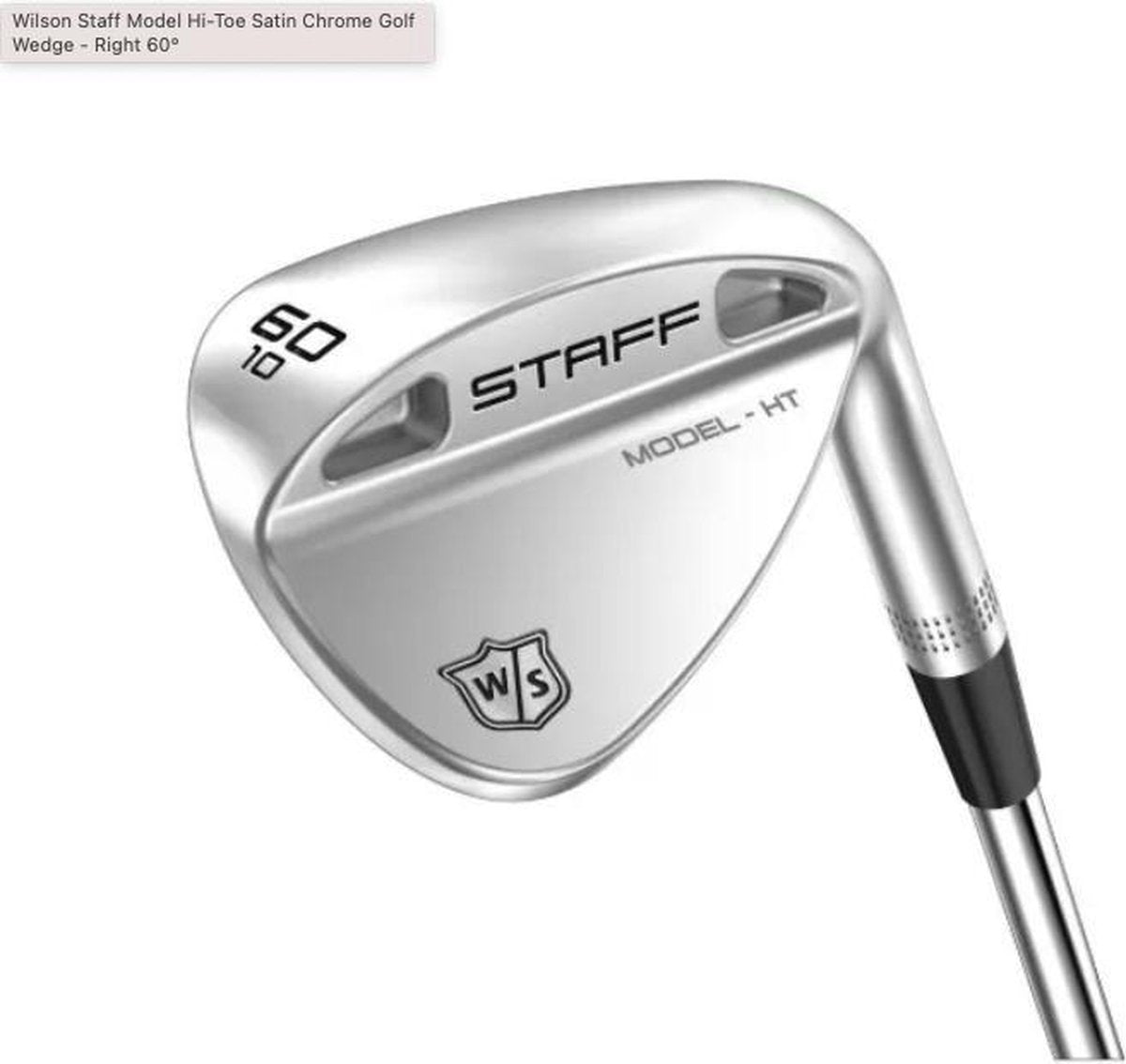 Wilson Staff Model Hi-Toe Satin Chrome Golf Wedge - Right 60°