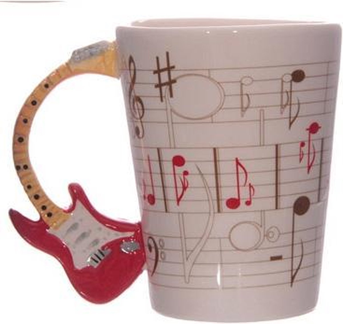 Gitaar mok rood