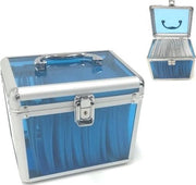 CD DVD opbergkoffer dj case voor opbergen 70 CD DVD of Games inclusief opberghoesjes SET VAN 2 STUKS