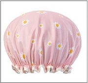 Dikke 1Stuks Douche muts - Shower Cap - Pink Daisy - Waterdicht - BadMuts  - Dubbele Laag - Douchemuts Haar Cover Bedekking - Vrouwen Benodigdheden DoucheCap Badkamer Accessoires